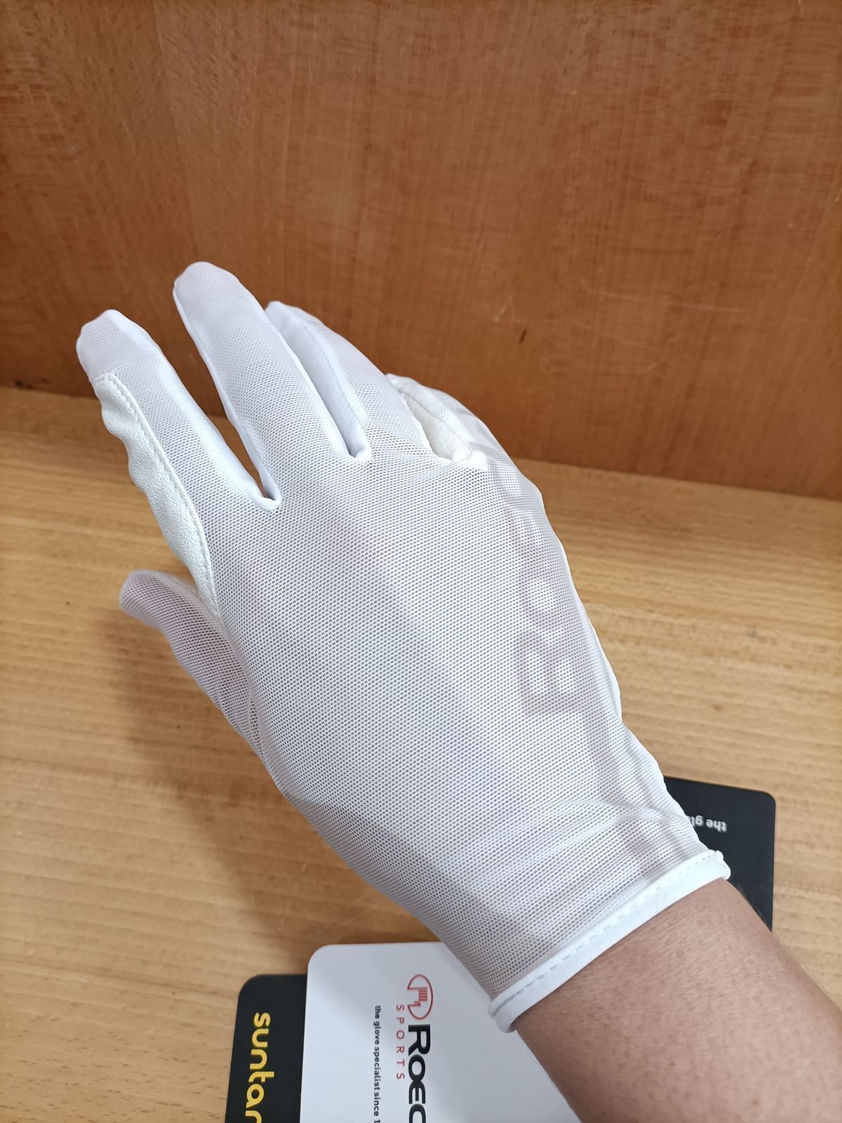 Guante de montar ROECKL Moyo color beige SUPER FINITOS Y FRESCOS TALLA 7 - Imagen 2