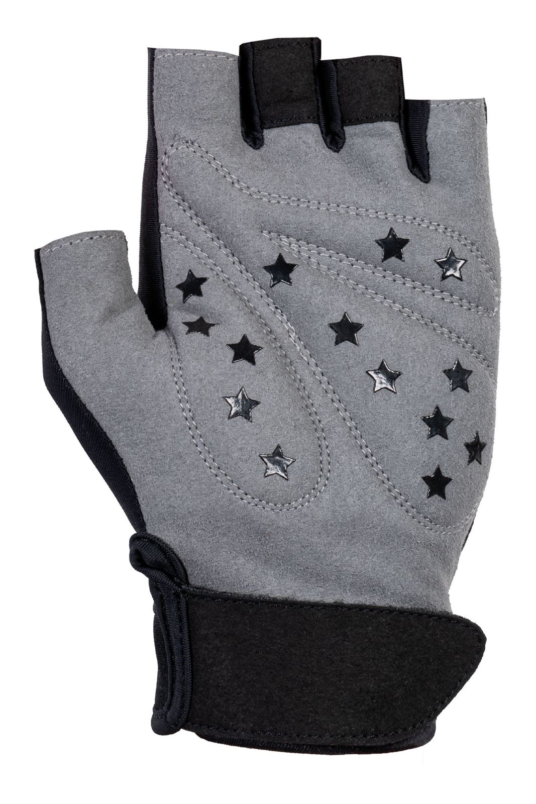 Guantes de montar Hobby Horsing HKM Sports Equipment color negro/gris - Imagen 3