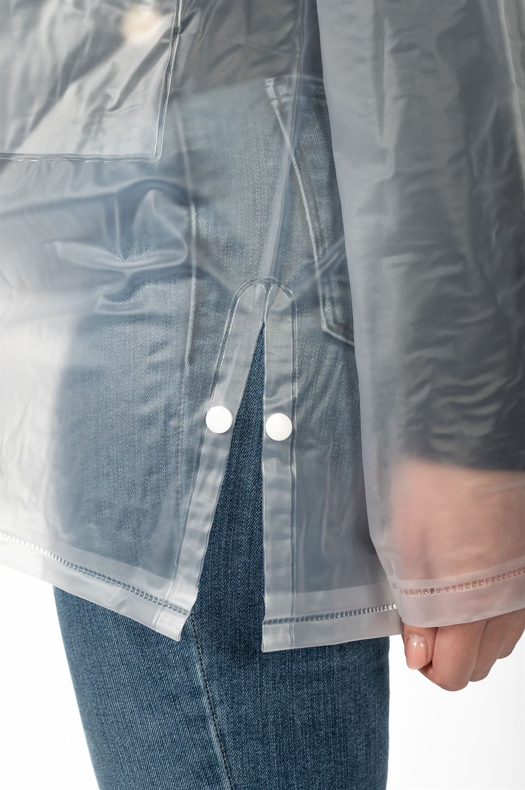 Impermeable transparente HKM Sports Equipment TALLA 140 (8-9 años) - Imagen 3