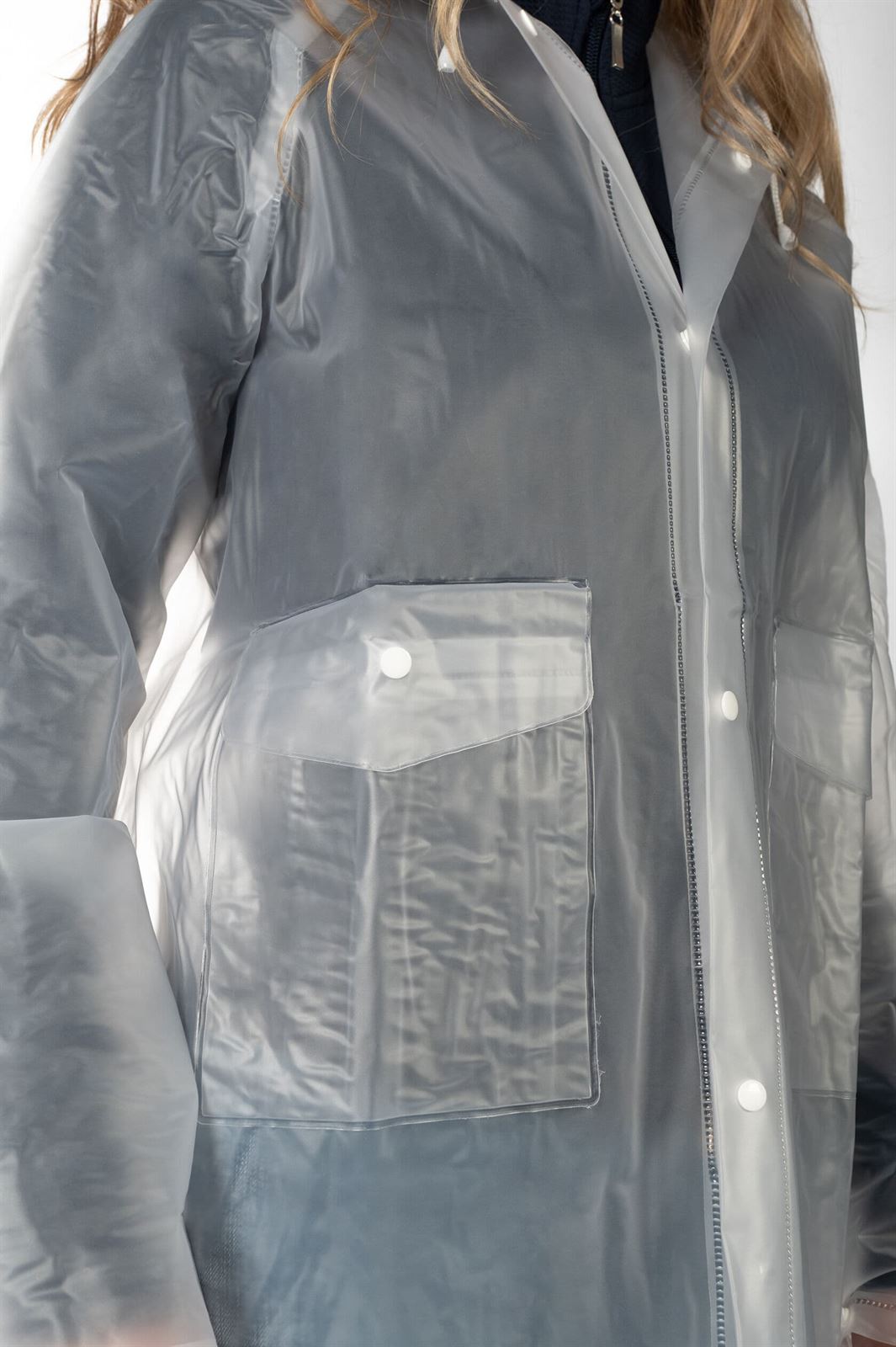 Impermeable transparente HKM Sports Equipment TALLA 152 (10-11 años) - Imagen 4