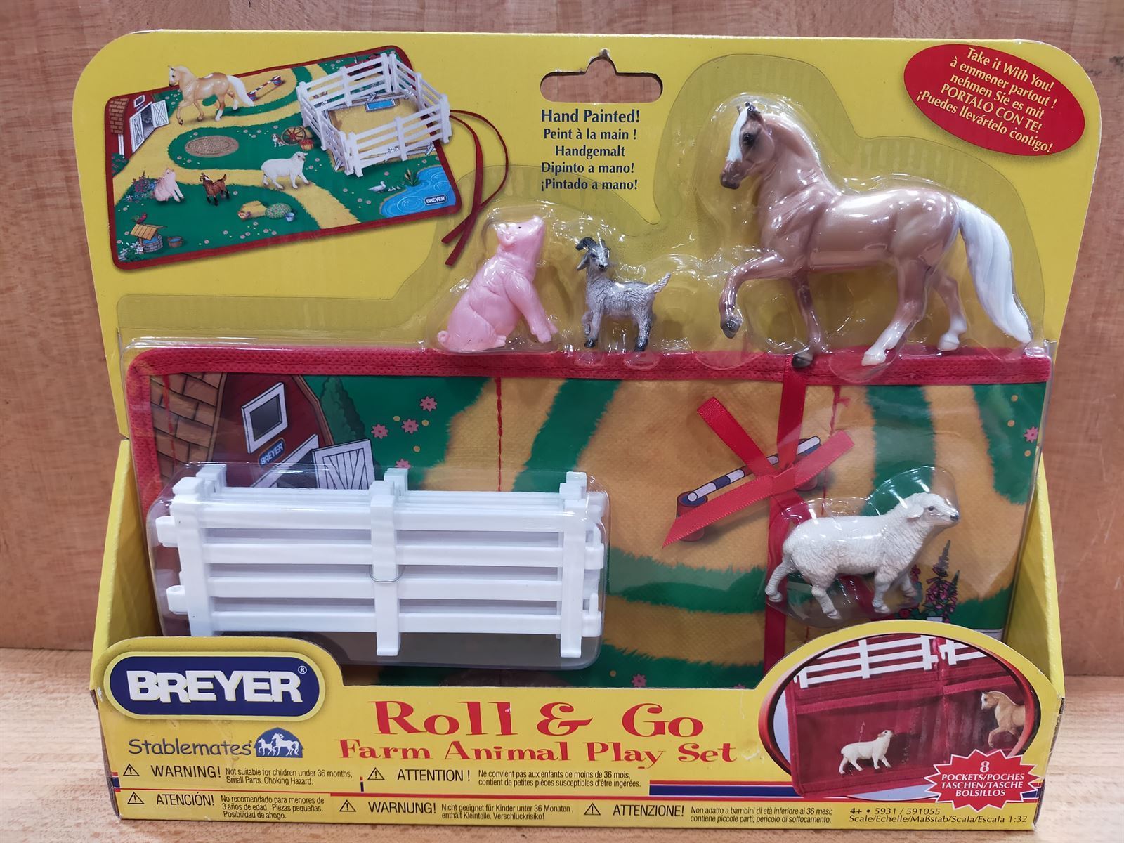 Juguete BREYER set animales de la granja, con tapiz - Imagen 1
