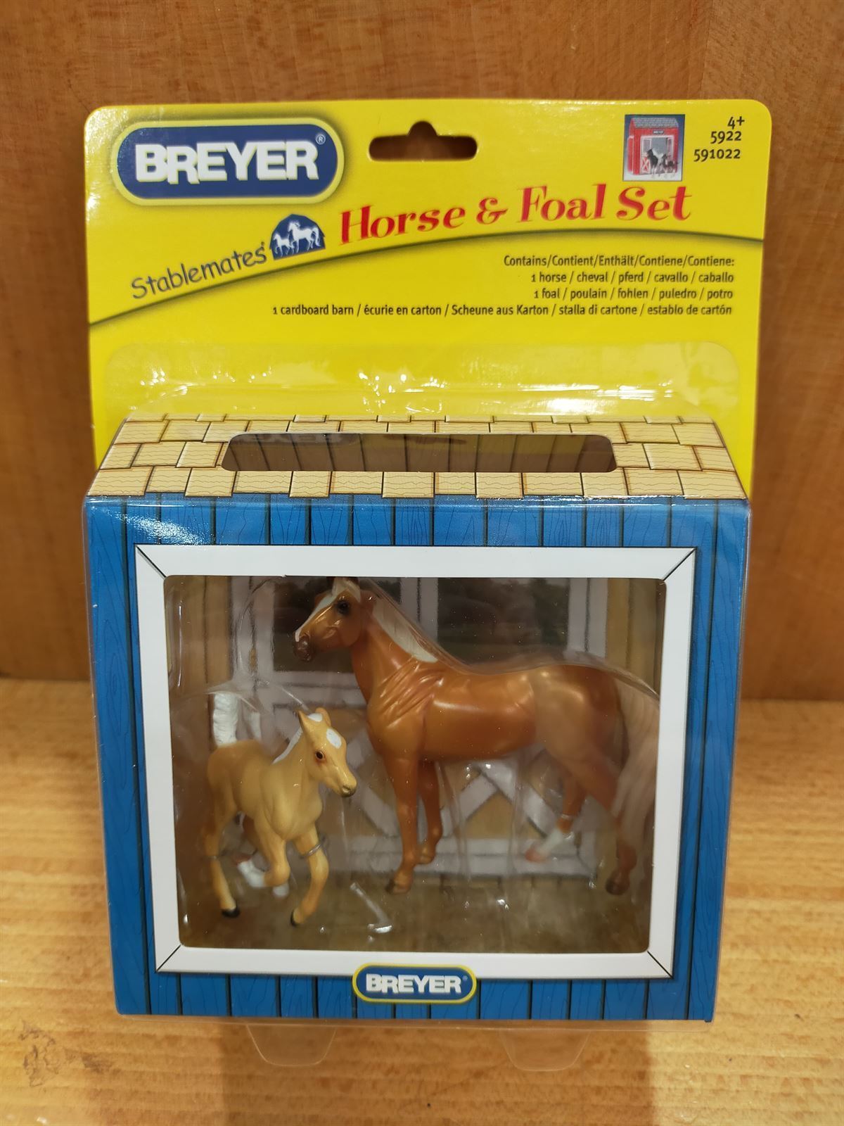 Juguete BREYER yegua y potrillo (palomino) - Imagen 1