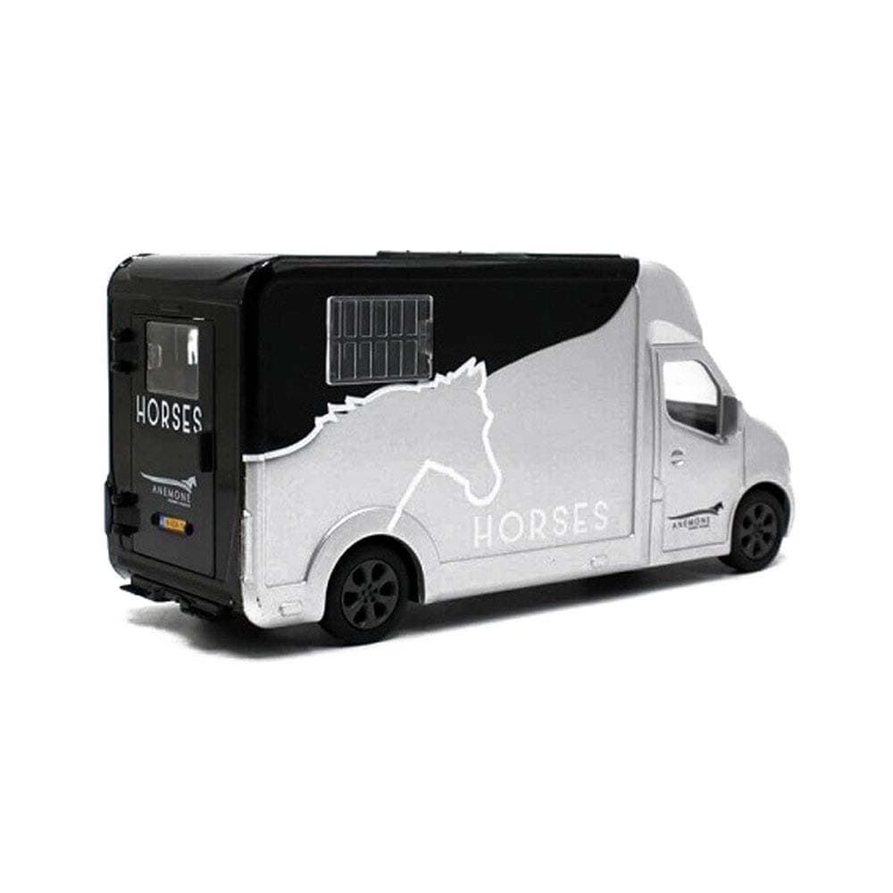 Juguete Van caballos con camioneta gris/negra - Imagen 2