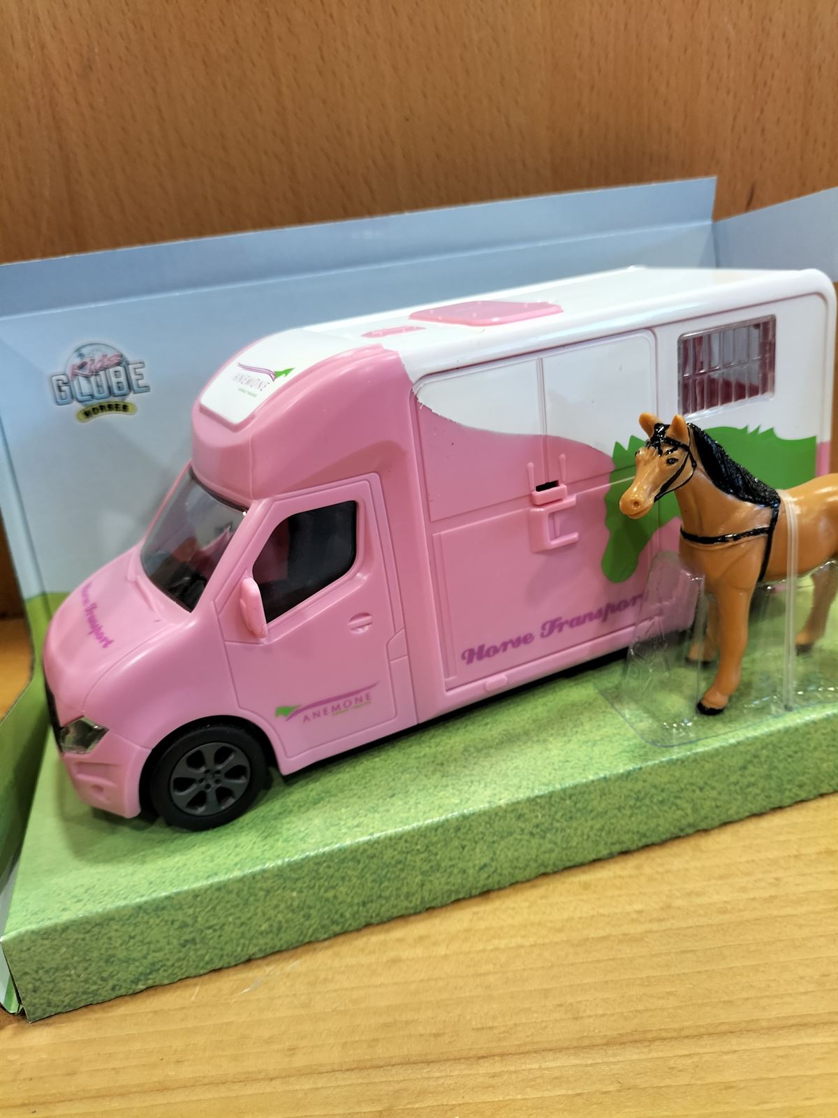 Juguete Van caballos con camioneta rosa - Imagen 2