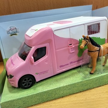 Juguete Van caballos con camioneta rosa - Imagen 2