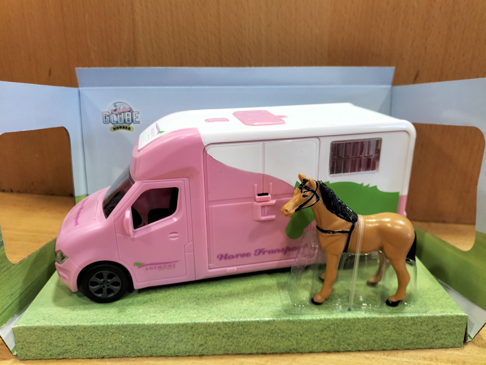 Juguete Van caballos con camioneta rosa - Imagen 3