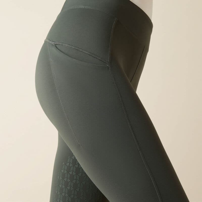 Legging ARIAT mujer AVAIL 2.0 color verde grisáceo rodilla silicona (termoaislante) - Imagen 3