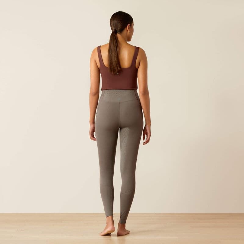 Legging ARIAT mujer BREATHE EOS HG TIGHT color gris rodilla silicona - Imagen 4