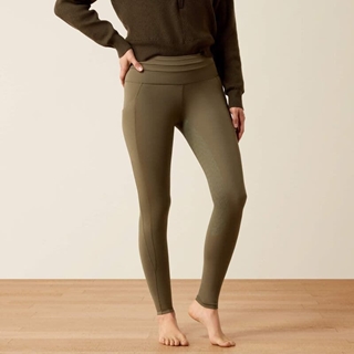 Legging ARIAT mujer EOS 2.0 FULL SEAT TIGHT color kalamata (verde kaki), culera silicona - Imagen 2