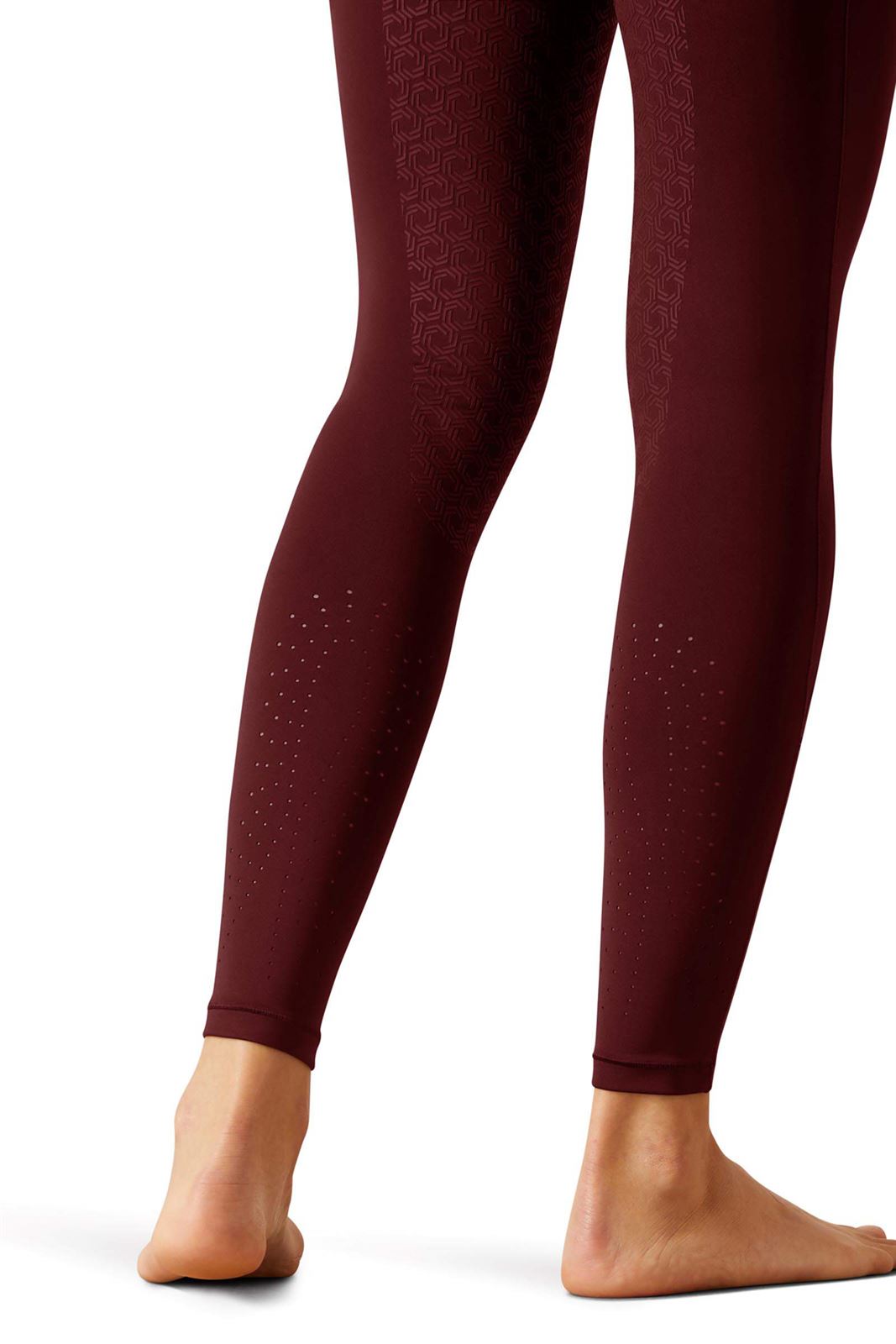Legging ARIAT niña, EOS 2.0 FULL SEAT burdeos, culera silicona, tallaje infantil - Imagen 2