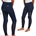 Legging ARIAT unisex, EOS FULL SEAT azul marino, culera silicona, tallaje infantil - Imagen 1