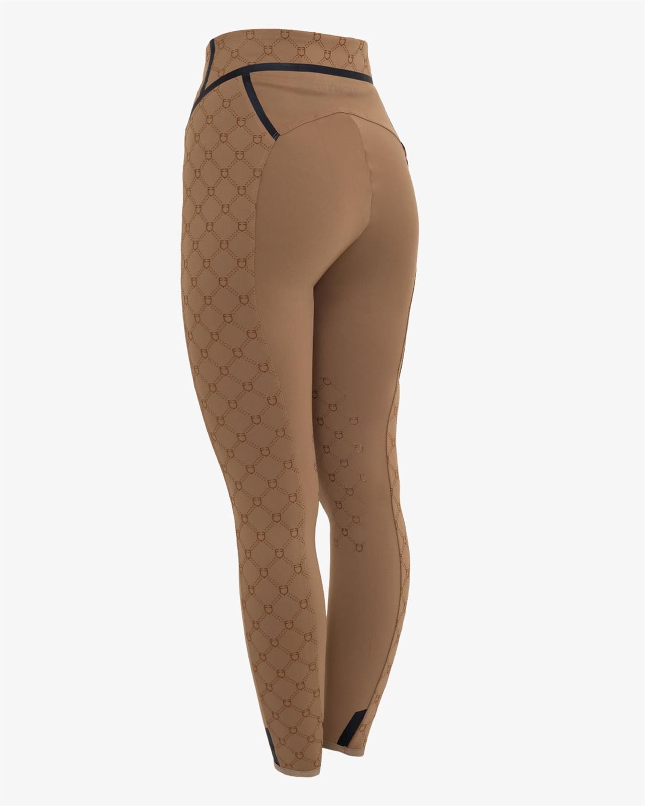 Legging EQUESTRO mujer color camel con logo - Imagen 3