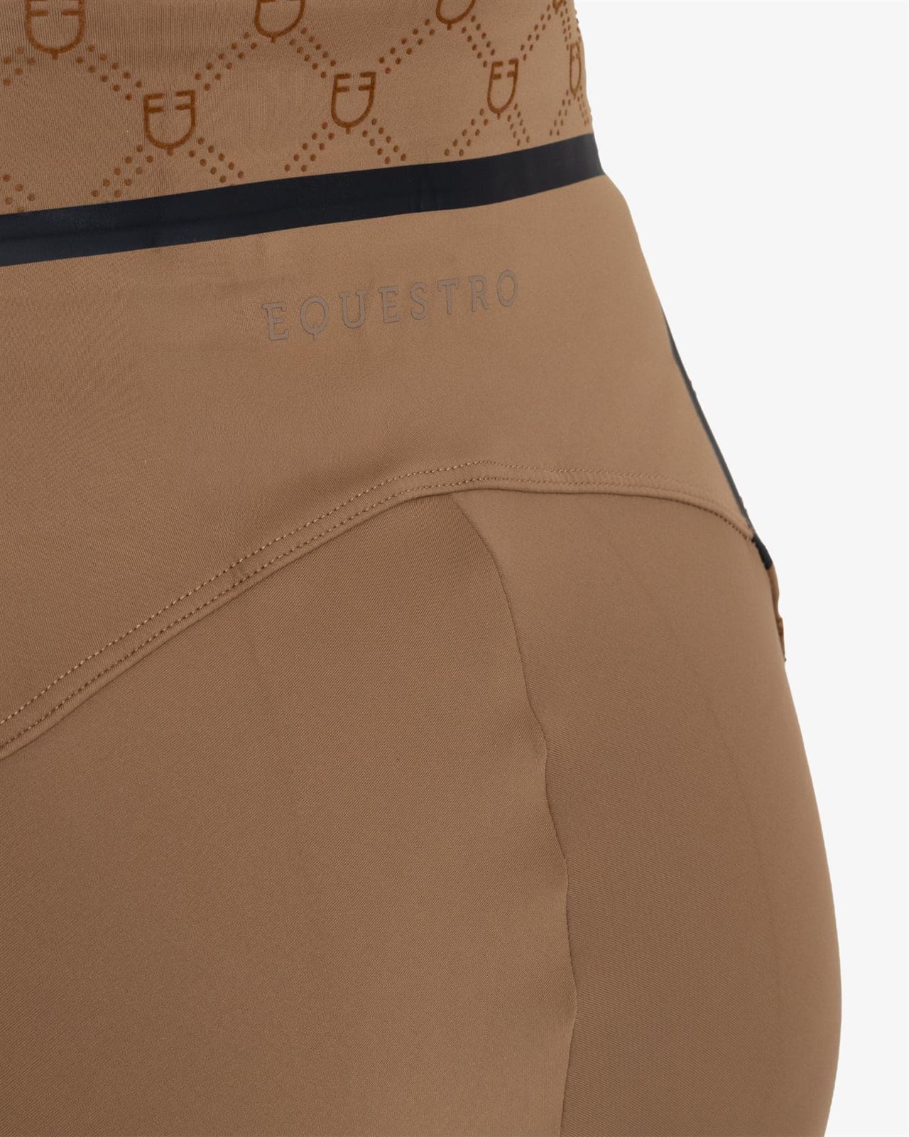 Legging EQUESTRO mujer color camel con logo - Imagen 7