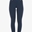 Legging EQUESTRO mujer, grip en culera color azul marino/amarillo - Imagen 1
