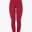 Legging EQUESTRO mujer, grip en culera color granate/negro - Imagen 2