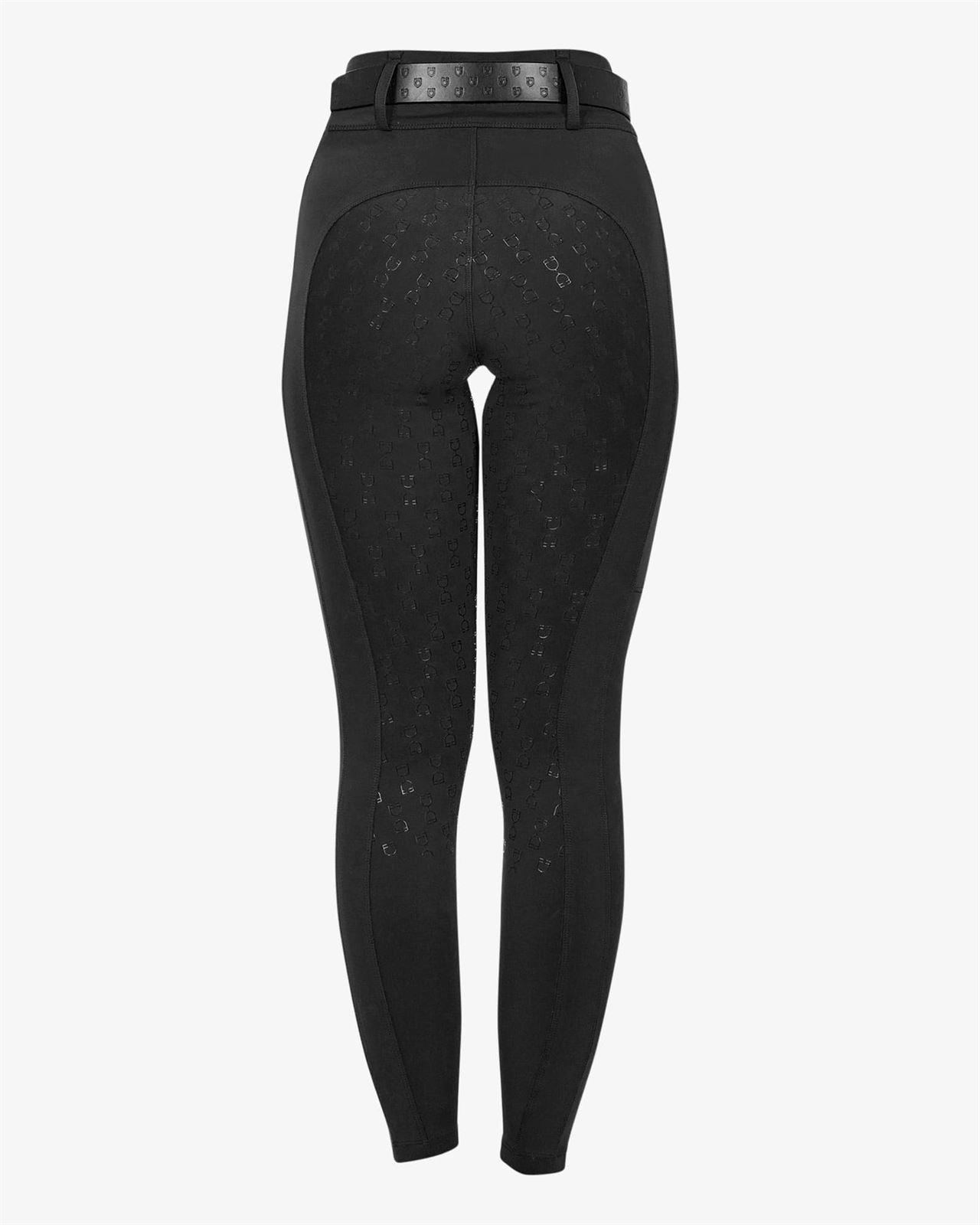 Legging EQUESTRO mujer, grip en culera color negro - Imagen 3