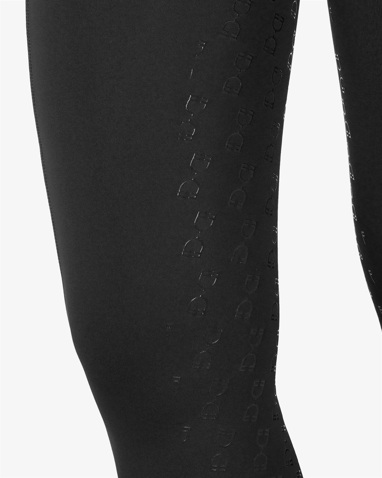 Legging EQUESTRO mujer, grip en culera color negro - Imagen 4