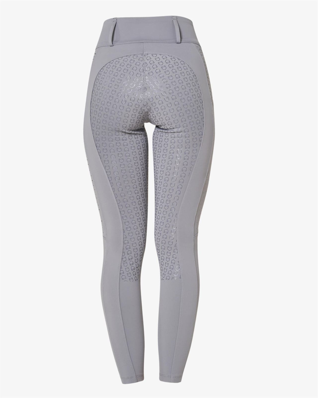 Legging EQUESTRO mujer gris con cristales grises TALLA S - Imagen 3