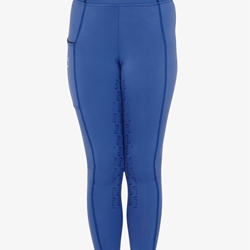 Legging EQUESTRO niña, grip en culera color azul royal/negro TALLA 12 - Imagen 2