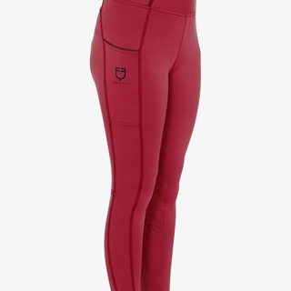 Legging EQUESTRO niña, grip en culera color granate/negro TALLA 10 - Imagen 1