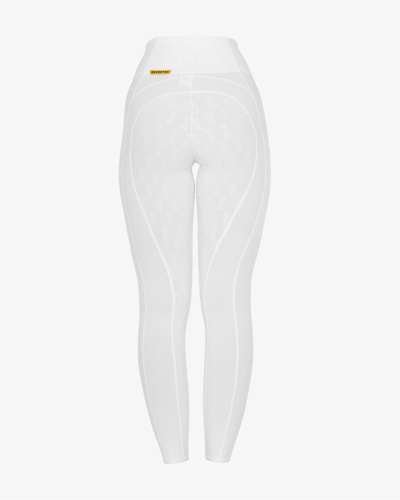 Legging EQUESTRO niña, grip en culera color TOTAL WHITE - Imagen 3