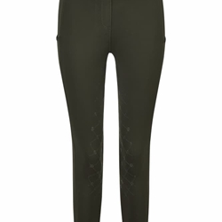 Legging ESKADRON Tight color verde, culera grip - Imagen 1