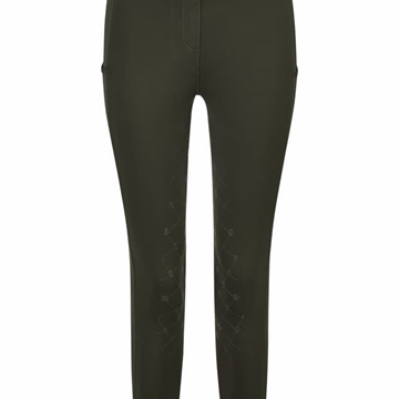 Legging ESKADRON Tight color verde, culera grip - Imagen 1