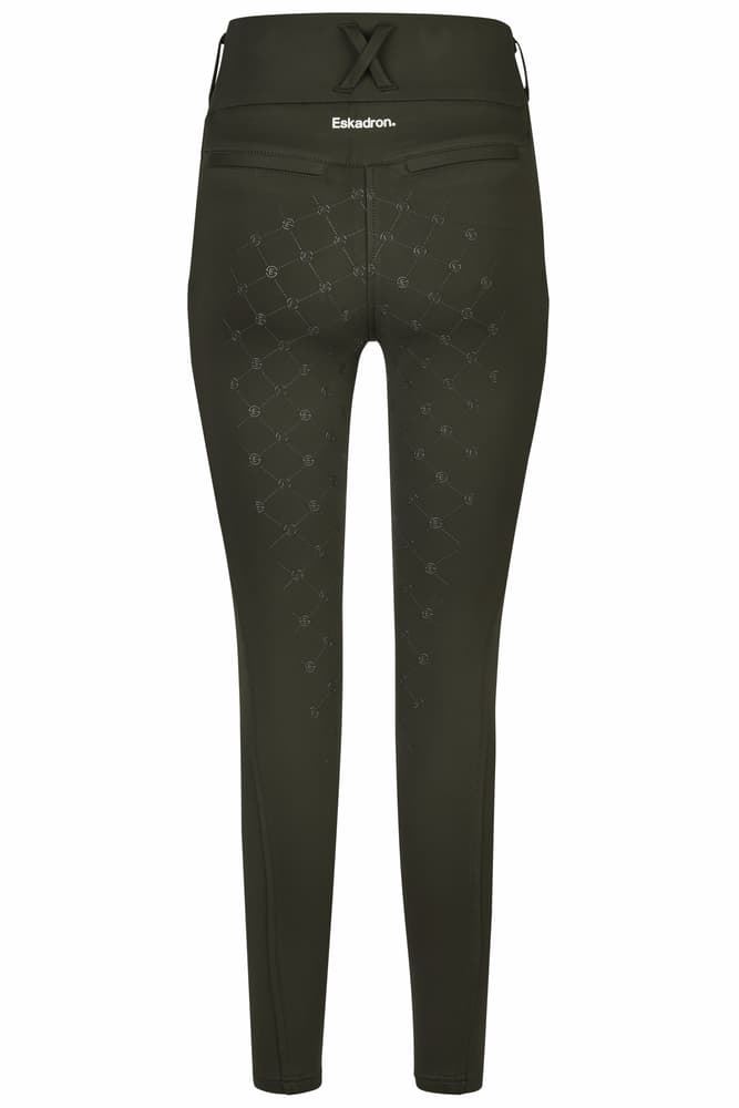 Legging ESKADRON Tight color verde, culera grip - Imagen 4