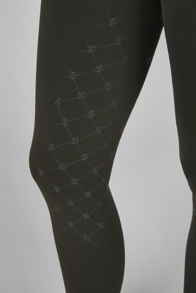 Legging ESKADRON Tight color verde, culera grip - Imagen 5