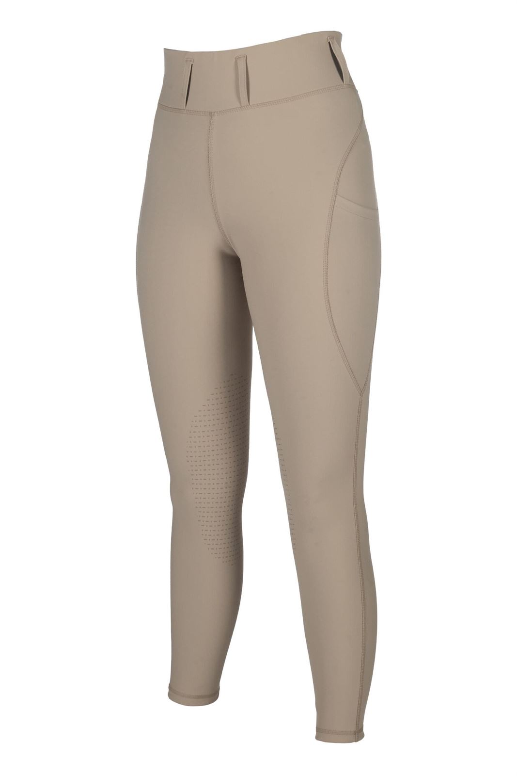 Legging HKM Sports Equipment mujer Jil High Waist grip en rodilla color beige TALLA 36 - Imagen 2