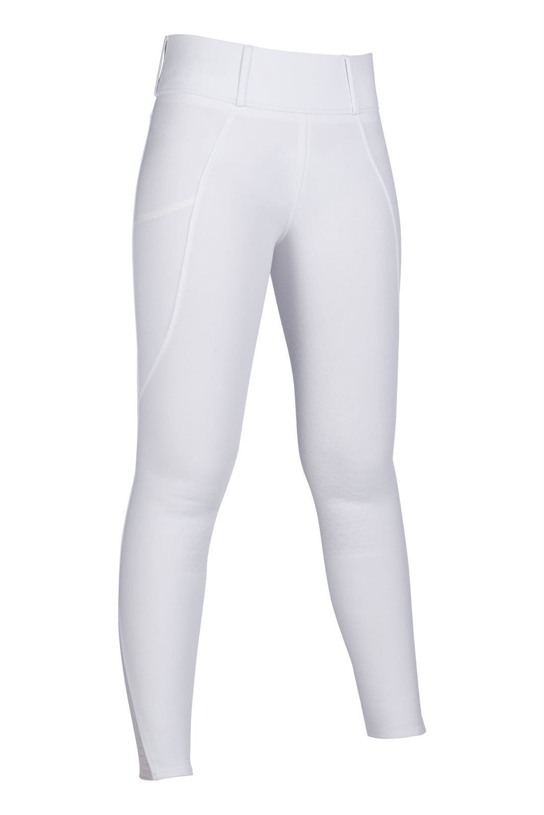 Legging HKM Sports Equipment niña Lisa grip en culera color blanco (tallaje infantil) - Imagen 1