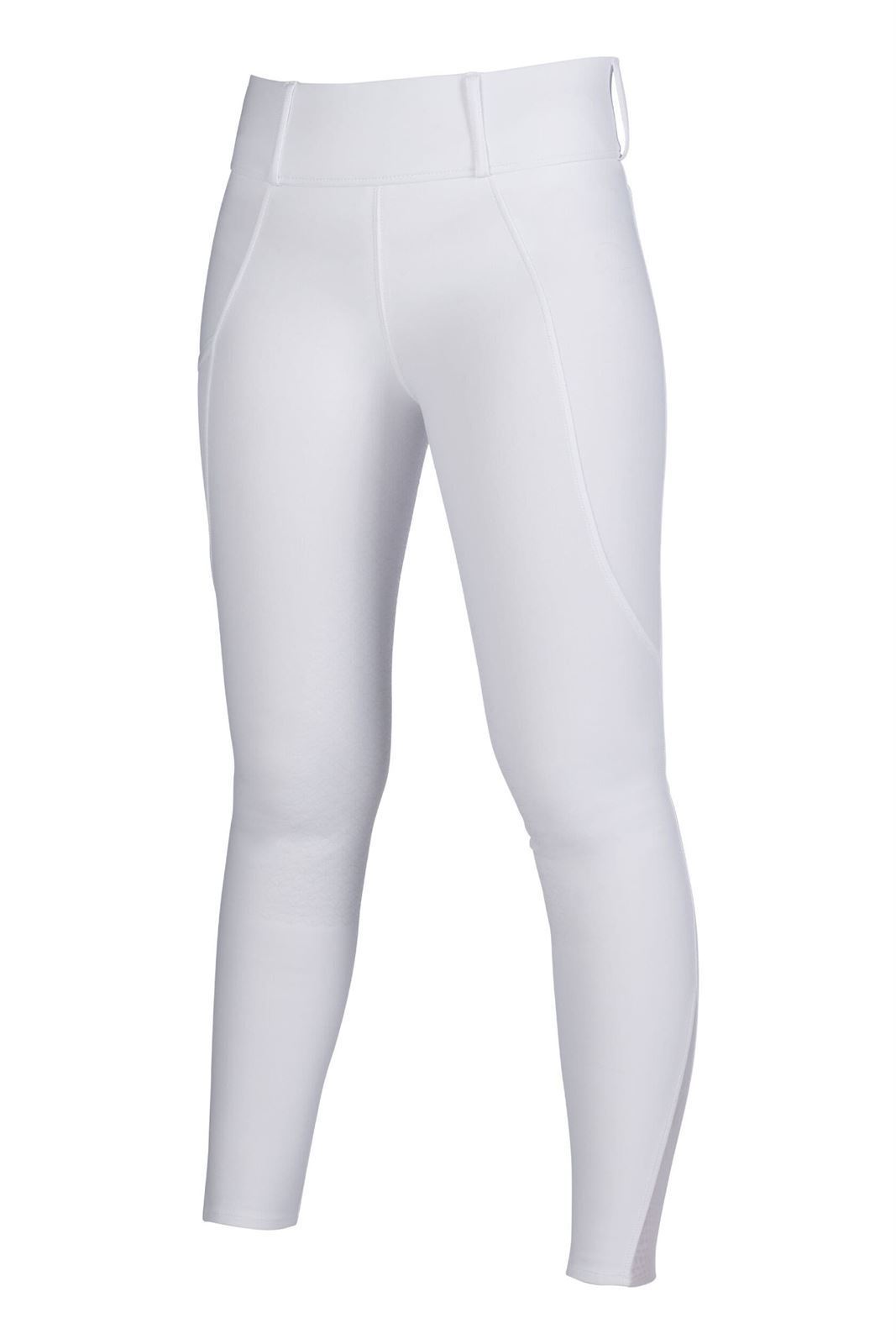 Legging HKM Sports Equipment niña Lisa grip en culera color blanco (tallaje infantil) - Imagen 2