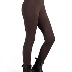 Legging HKM Sports Equipment niña Mia grip en culera color marrón TALLA 7-9 años - Imagen 2