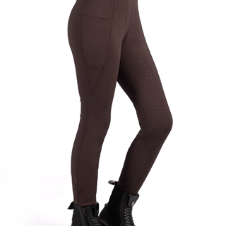 Legging HKM Sports Equipment niña Mia grip en culera color marrón TALLA 9-11 años - Imagen 2