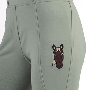 Legging HKM Sports Equipment niña Mia grip en culera color verde TALLA 7-9 años - Imagen 2