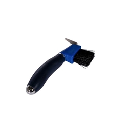 Limpiacascos HKM Sports Equipment Soft azul royal con cepillo - Imagen 2