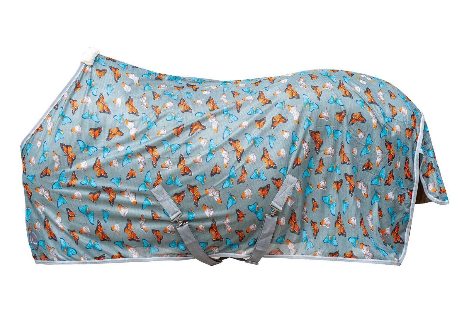 Manta antimoscas HKM Sports Equipment estampado mariposas - Imagen 2