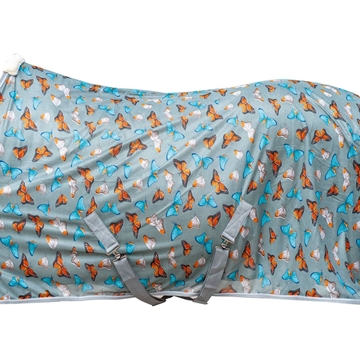 Manta antimoscas HKM Sports Equipment estampado mariposas - Imagen 2