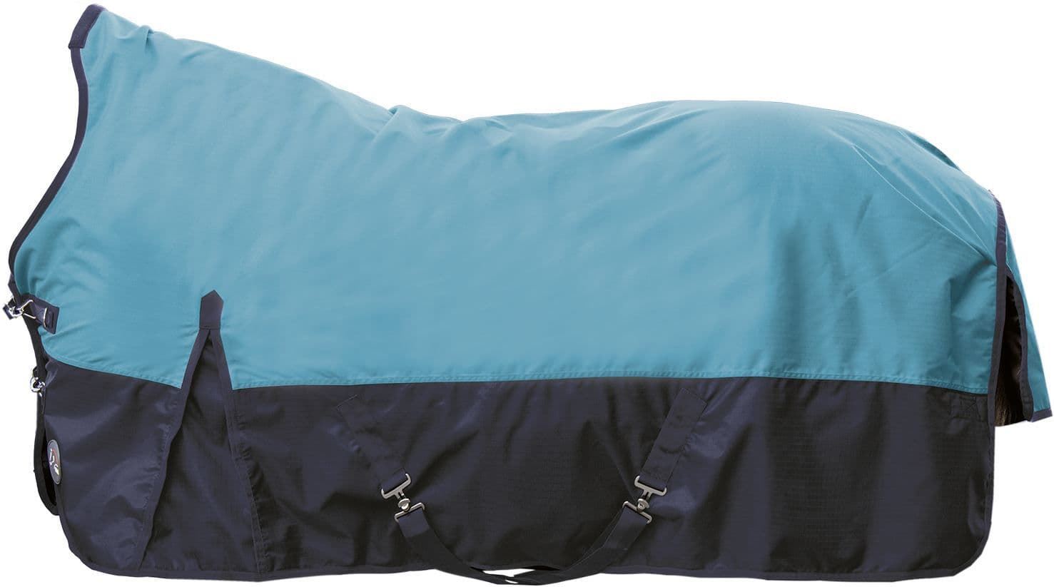 Manta HKM Winnipeg impermeable cuello alto color petróleo/azul marino 200 gr de relleno - Imagen 1