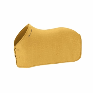 Manta polar ESKADRON color mostaza con estampado filetes TALLA 135 - Imagen 1