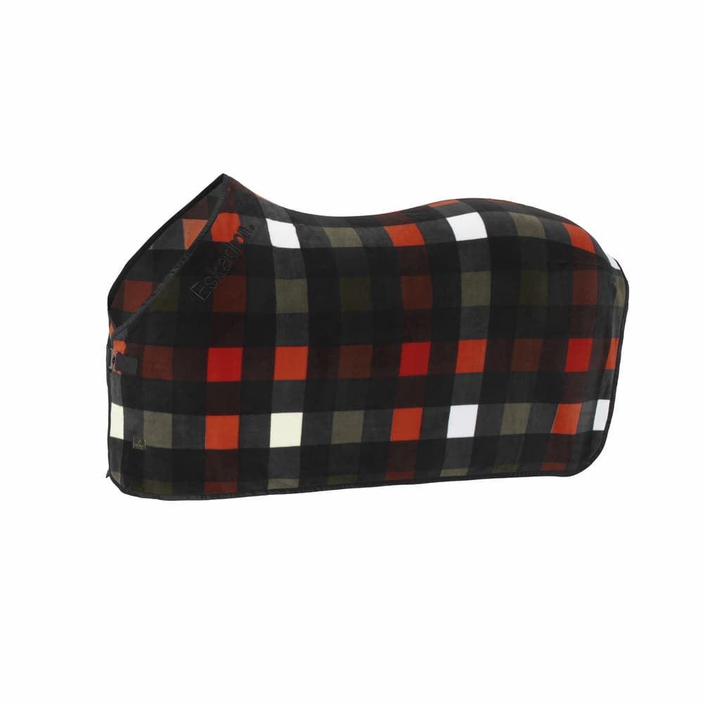 Manta polar ESKADRON cuadros rojo poppy/verde/negro TALLA 135 - Imagen 1