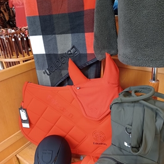 Manta polar ESKADRON cuadros rojo poppy/verde/negro TALLA 135 - Imagen 2