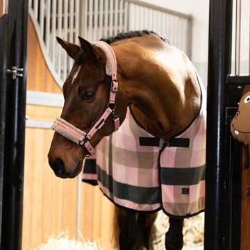 Manta polar ESKADRON cuadros rosa TALLA 135 - Imagen 2