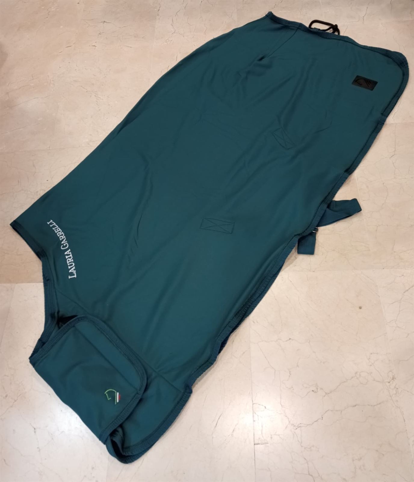 Manta secante polar HKM Sports Equipment LAURIA GARRELLI Livigno color verde TALLA 135 - Imagen 2