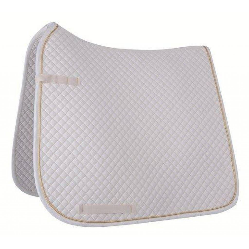 Mantilla HKM Sports Equipment DOMA, talla COB/FULL, color blanco/vivo dorado - Imagen 1