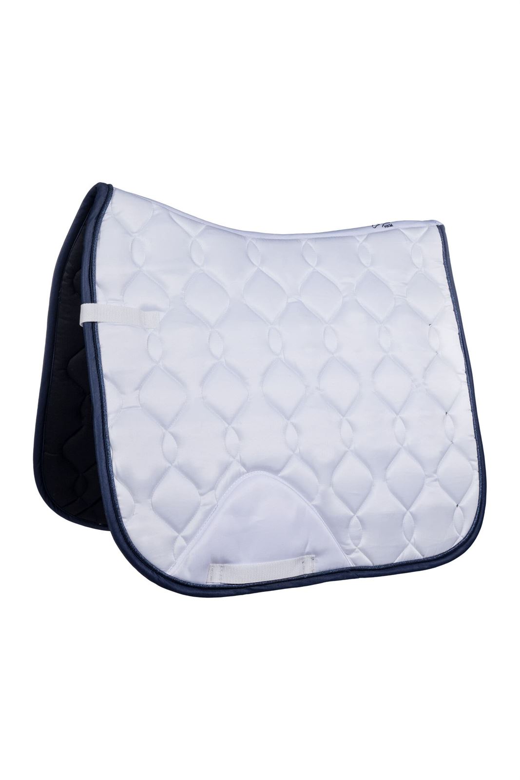 Mantilla HKM Sports Equipment Dressage Competition color blanco/azul marino DOMA - Imagen 1