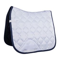 Mantilla HKM Sports Equipment Dressage Competition color blanco/azul marino DOMA - Imagen 1