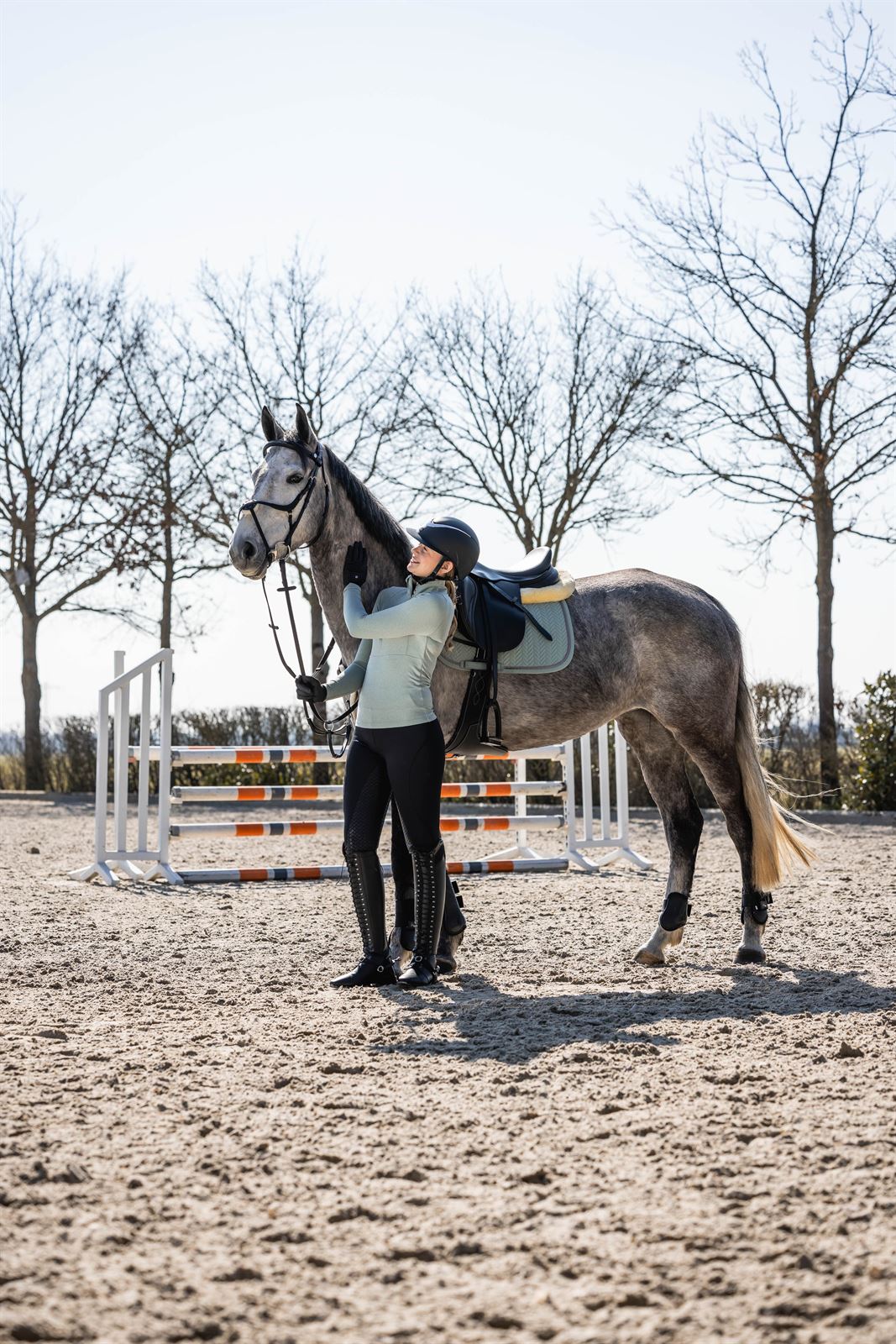 Mantilla HKM Sports Equipment Florence color salvia USO GENERAL - Imagen 3