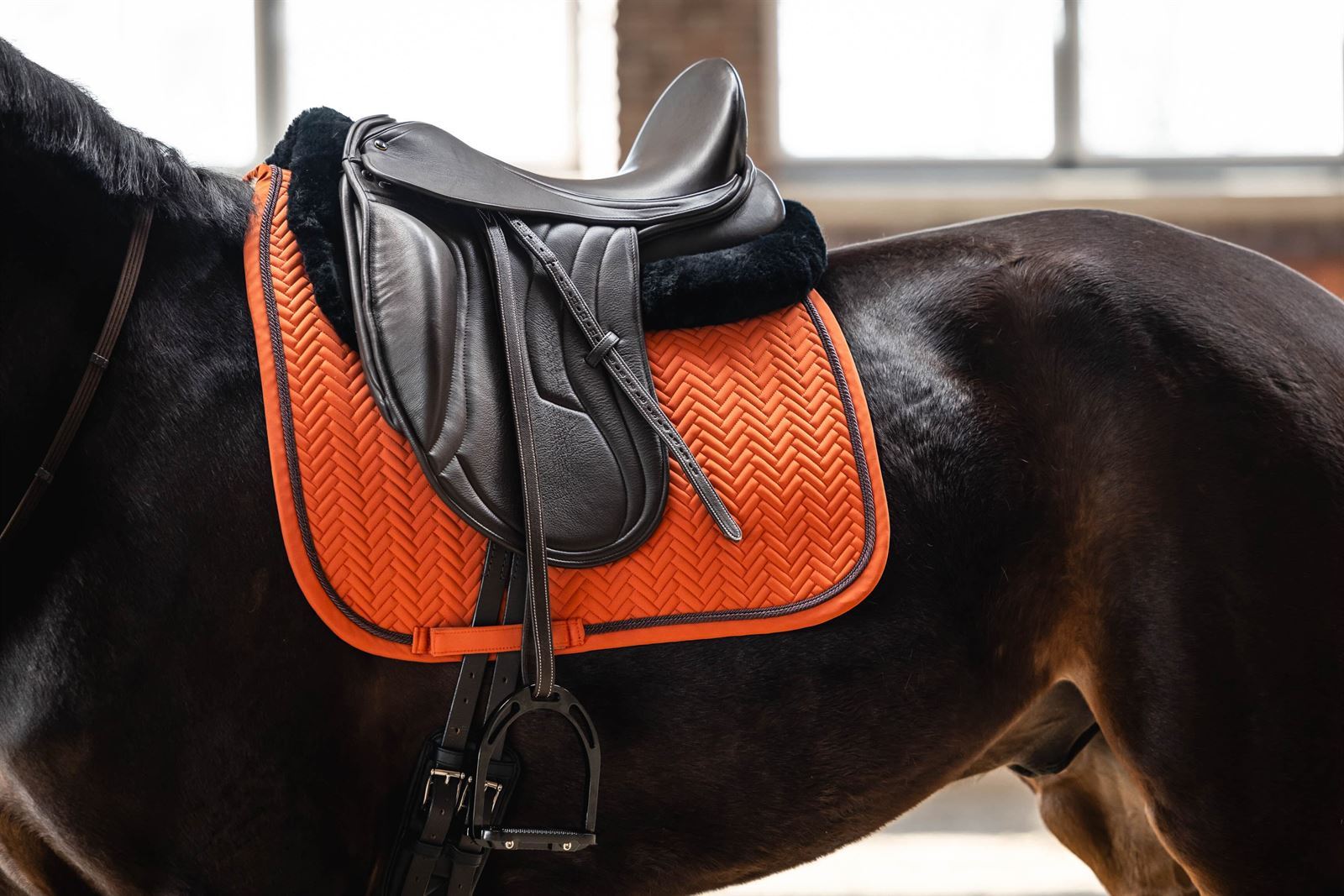 Mantilla HKM Sports Equipment Florence color teja USO GENERAL - Imagen 1