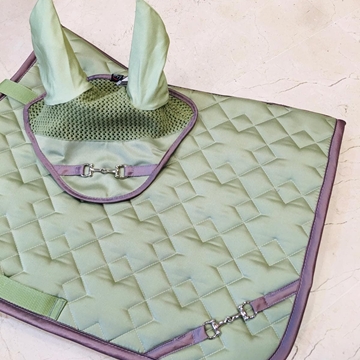 Mantilla HKM Sports Equipment Golden Bit color verde PONY USO GENERAL - Imagen 1